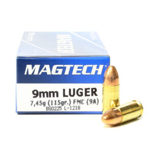 Magtech 9mm Luger 115gr FMJ Ammo - 50rds