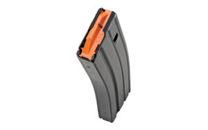 DuraMag Speed 30rd Magazine 223 Rem/300 Blackout/5.56x45mm NATO for AR-15 Black w/ Orange Follower Detachable
