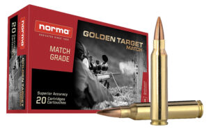 Norma Golden Target Match 223 Rem 69gr Boat Tail Hollow Point Ammo - 20rd