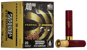 Federal Premium Personal Defense 410Gauge 2-1/2" 4 Pellets 7/16oz 4 Shot Ammo - 20rd