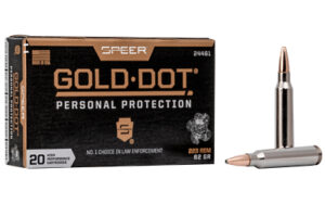 Speer Gold Dot 223 Remington 62gr Gold Dot Hollow Point Ammo - 20rd