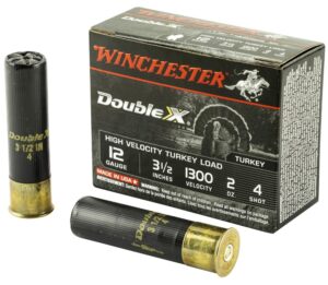 Winchester Double-X 12 Gauge 3-1/2" 2oz #4 Shot Turkey Load Ammo - 10rds