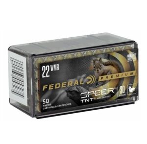 Federal 22 WMR 30 Grain HP Varmint + Predator Speer TNT Ammo