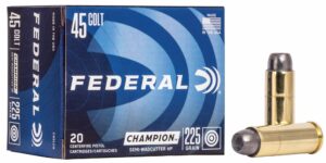 Federal 45 Colt 225gr Semi Wadcutter Hollow Point Ammo - 20rd