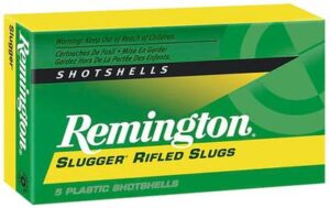Remington 12 Gauge 3 1oz Magnum Rifled Slug Slugger Ammo - 5rds