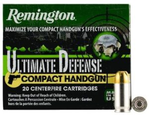 Remington 380 Auto 102 Grain BJHP Ultimate Defense Ammo - 20rds
