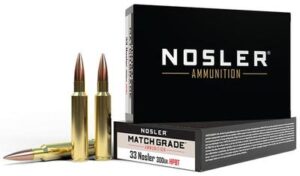 Nosler 33 Nosler 300gr CC HPBT Match Grade Ammo - 20rds