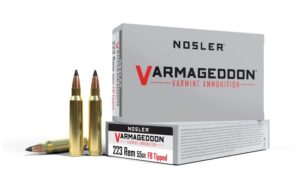 Nosler Varmageddon 223 Rem 55gr FB Tipped Ammo - 20rds