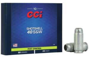CCI Pest Control Shotshell 40 S&W 88gr #9 Shot Ammo - 10rds