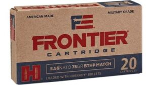 Hornady Frontier 5.56 NATO 75 Grain BTHP Match Ammo - 20rds