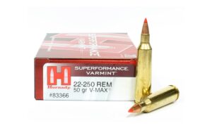 Hornady Superformance Varmint 22-250 Rem 50gr V-Max Ammo - 20rds