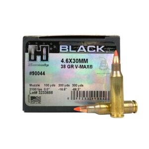 Hornady Black 4.6x30mm H&K 38 gr Hornady V Max Ammo - 25rd