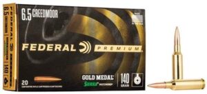 Federal Premium Gold Medal 6.5 Creedmoor 130gr Sierra MatchKing BTHP - 20rds
