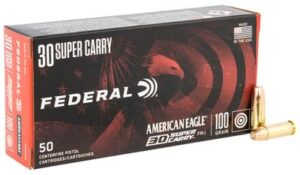 Federal American Eagle 30 Super Carry 100 Grain FMJ Ammo - 50rds