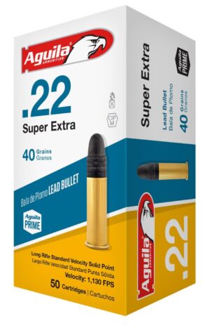 Aguila Standard Velocity 22 LR 40gr Lead SP Ammo - 50rds