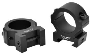 Warne Vapor Horizontal 1" Medium Picatinny Scope Rings - Black