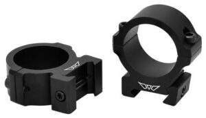Warne Vapor Horizontal 30mm Medium Aluminum Scope Rings For Picatinny/Weaver
