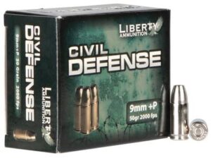 Liberty 9mm +P Civil Defense 50gr HP Ammo