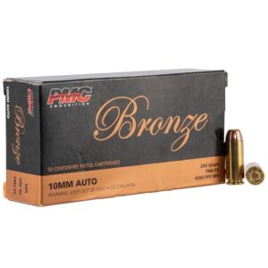 PMC Bronze 10mm Auto 200gr Full Metal Jacket Truncated-Cone Ammo - 50rds