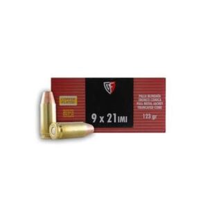 Fiocchi 9x21mm IMI 123 Grain FMJTC Heritage Ammo - 50rds