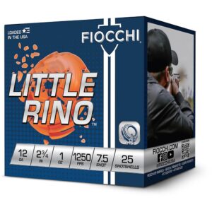 Fiocchi Little Rino 12 Gauge 2-3/4" 1oz #7-1/2 Shot Ammo - 25rds