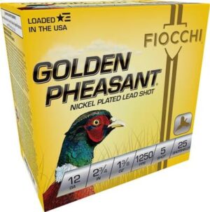 Fiocchi 28 Gauge 2-3/4 7/8oz #5 Shot Golden Pheasant Ammo