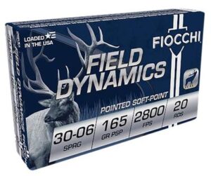 Fiocchi Field Dynamics 30-06 Springfield 165gr PSP Ammo - 20rds