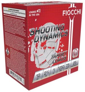 Fiocchi Shooting Dynamics 12 Gauge 2-3/4" 1oz #7-1/2 Shot Target Ammo - 25rds