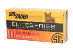 Sig Sauer Elite Series 22-250 Rem 40gr Extreme Expansion Tip Ammo - 20rd