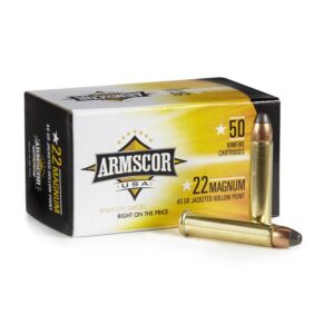 Armscor 22 Mag 40 Grain JHP USA Ammo
