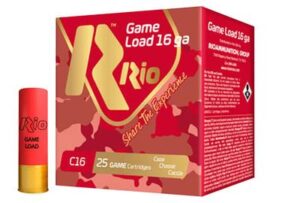Rio 16 Gauge 2-3/4 1-1/8oz #7-1/2 Shot Game Load 16 Ammo
