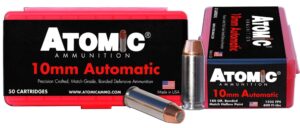 Atomic 10mm 180gr Match Hollow Point Ammo - 50rds