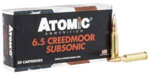 Atomic 6.5 Creedmoor Subsonic 129gr JSP Ammo - 20rds