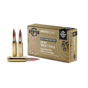 Prvi Partizan (PPU) 308 Win Match Line 168gr HPBT Ammo - 20rds
