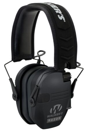 Walker`s Razor Slim Electronic Muff 23 dB Over the Head - Black