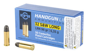 Prvi Partizan (PPU) 32 S&W Long 98 Grain LRN Handgun Line Ammo - 50rds