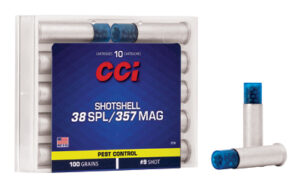 CCI 38 Spl/357 Mag 100 Grain #9 Shot Pest Control Ammo - 10rd