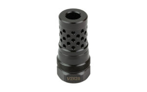 KAK Industry Plan B Radial Brake 1/2X28 Thread Pitch .223-9mm (.375" Bore) Plan B Compatible Nitride Finish Black