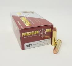 Precision One 357 Mag 158 Grain FMJ Ammo - 50rd