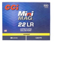 CCI Mini-Mag Varmint 22LR 36gr Jacketed Hollow Point Ammo - 300rd