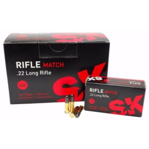 SK Rifle Match 22 LR 40gr LRN Ammo - 50rd